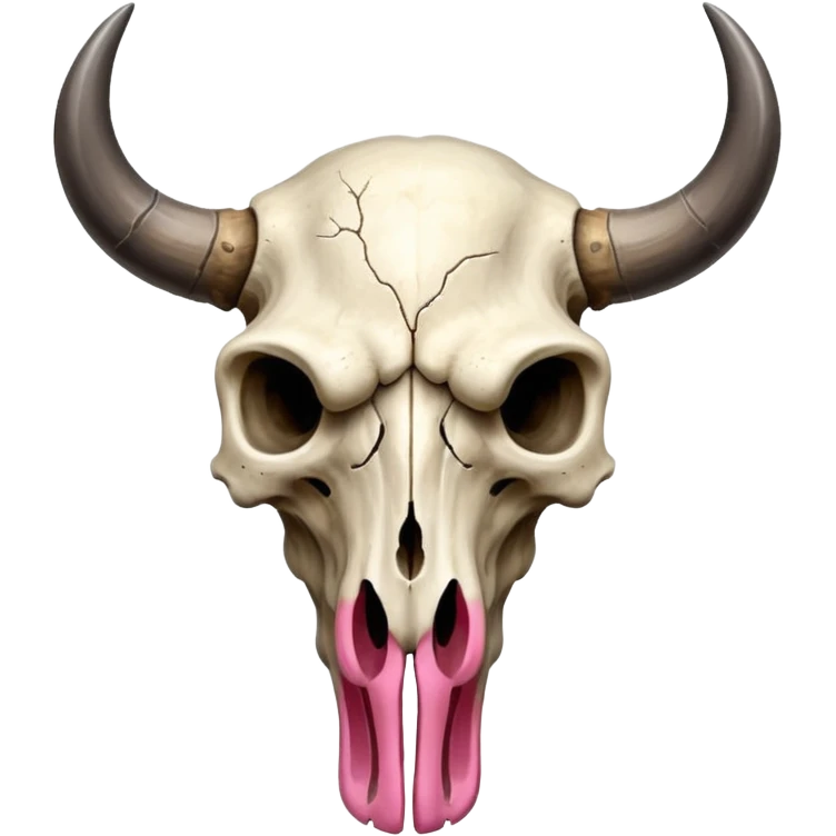 Indian bison skull head emoji