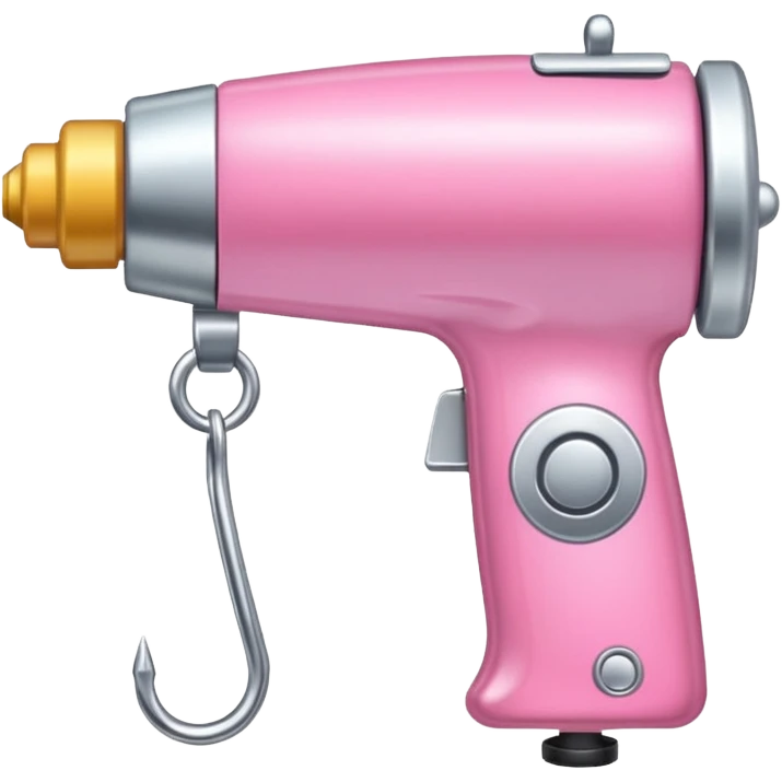 aguja de coser rosa con hilo plateado emoji