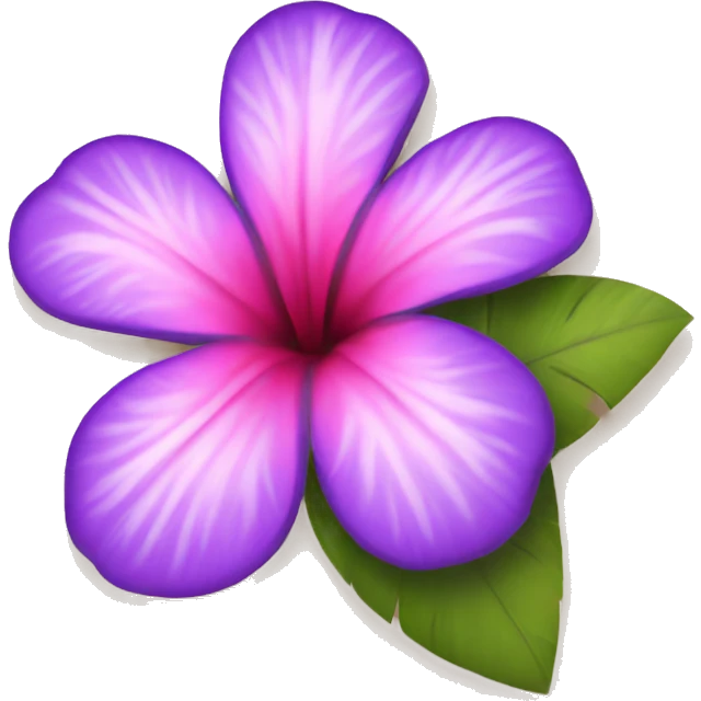 Hawaii flower pink and purple emoji