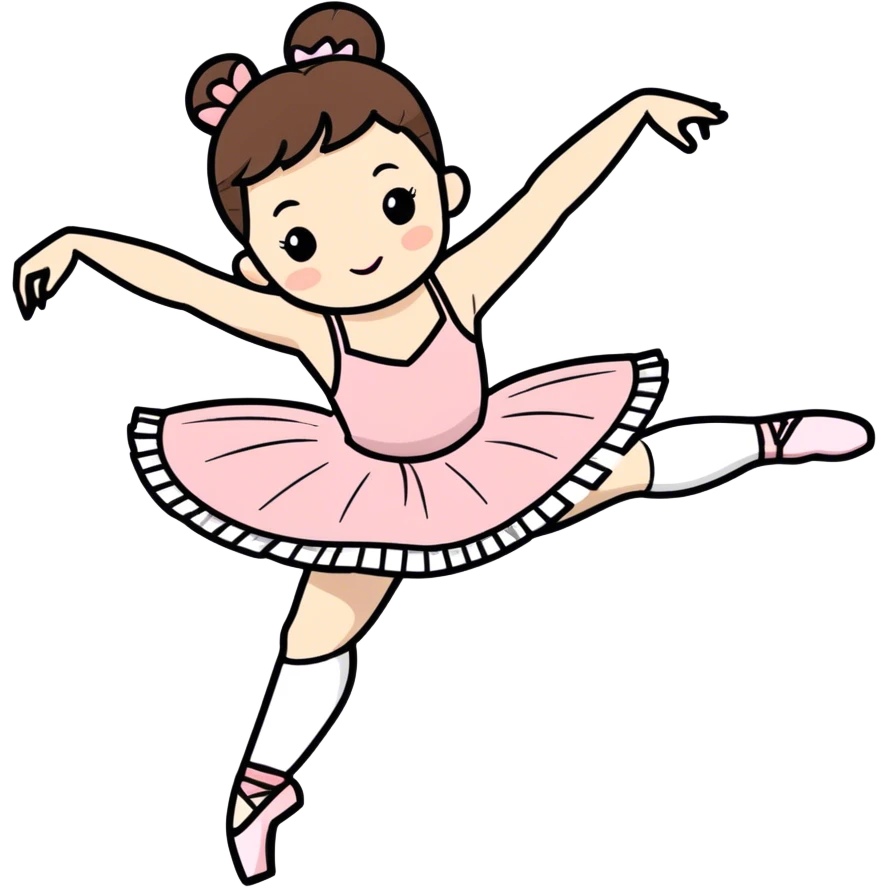 A ballerina is dancing in front of the audience at the grand theater. emoji