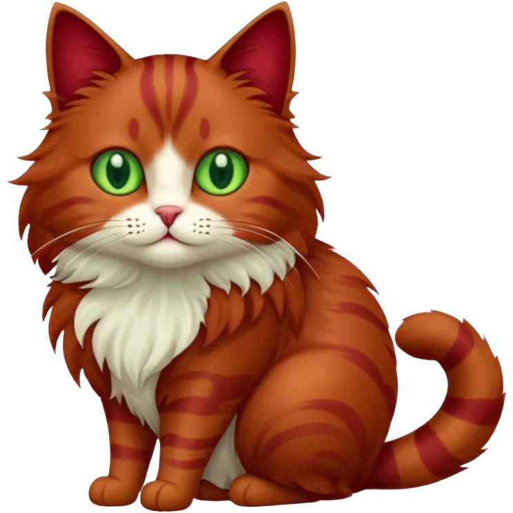 бордовый кот emoji