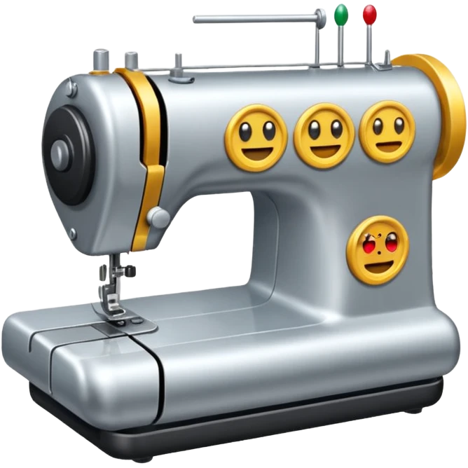 Máquina de costura ovelock emoji