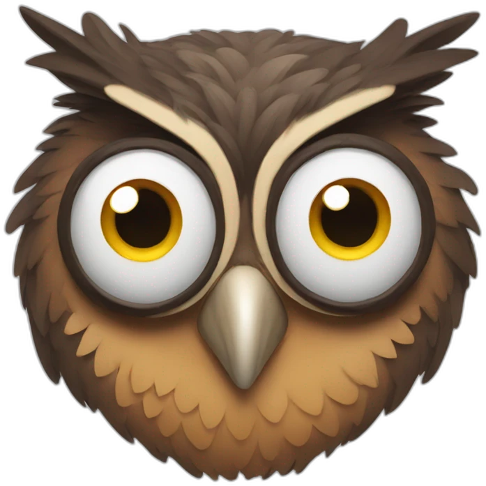 super goofy owl emoji