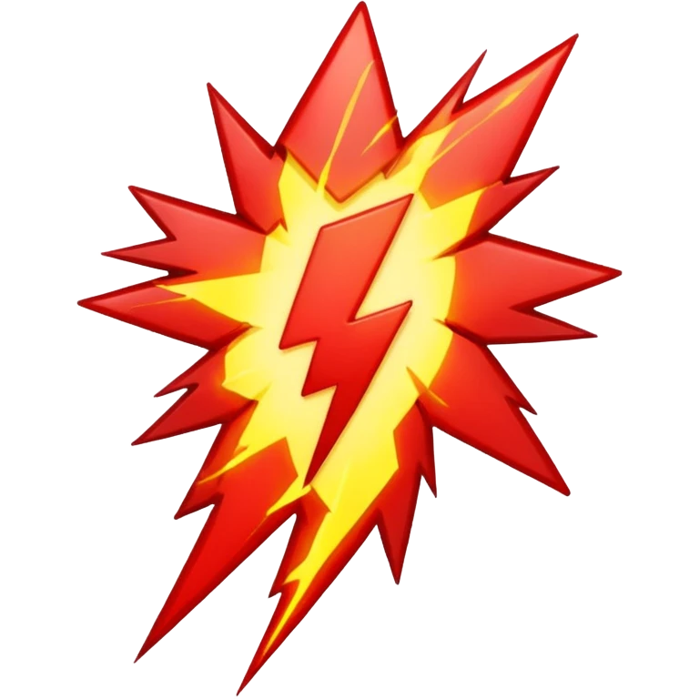 red lightning emoji