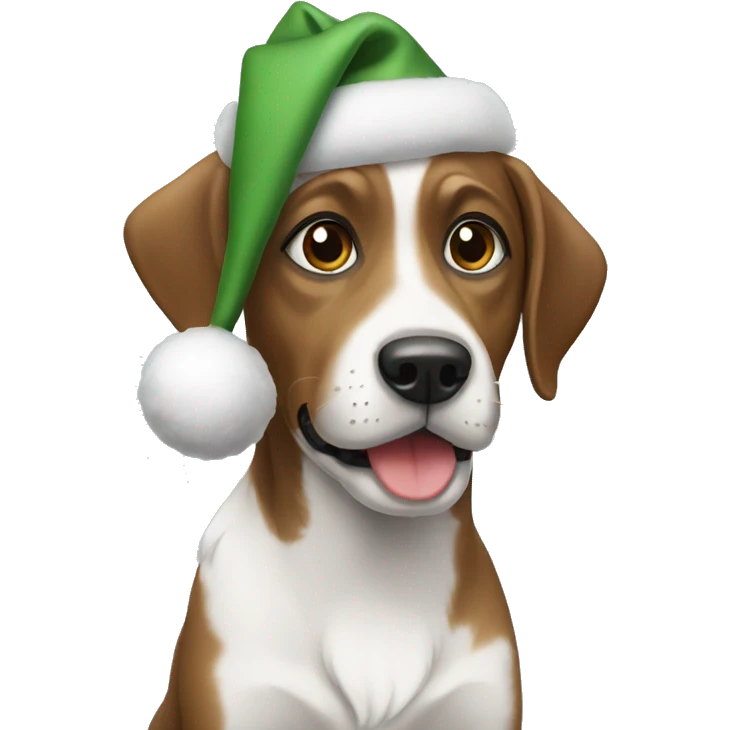 Christmas dog  emoji