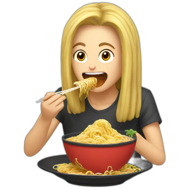 eating ramen emoji