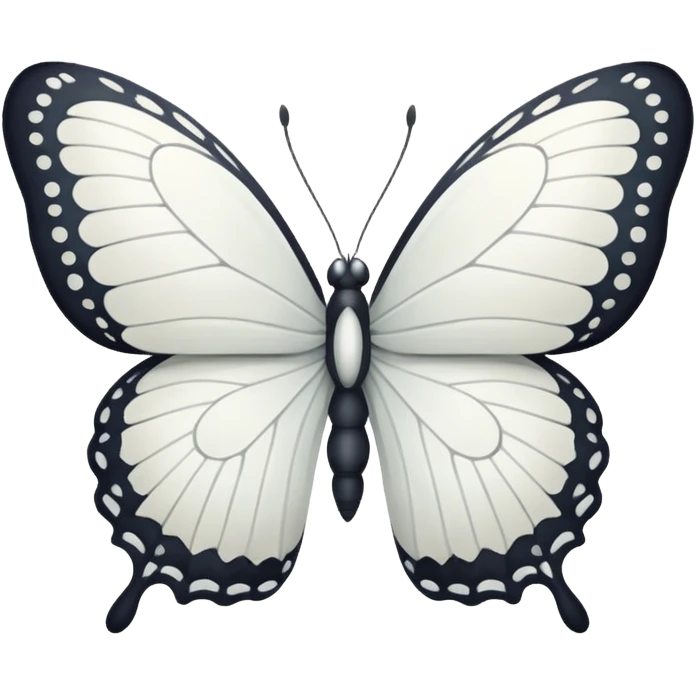 white butterfly emoji