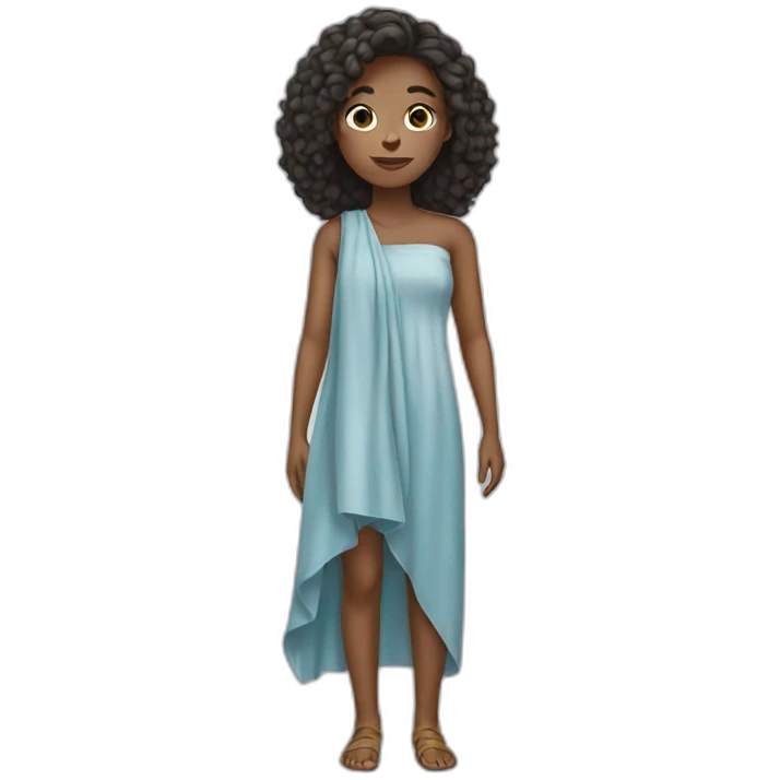Girl wearing cloth emoji