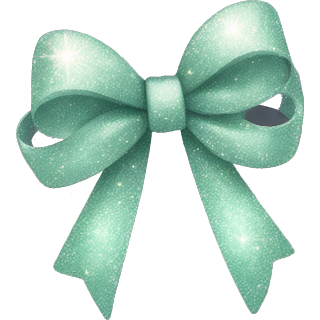 Bow with sparkle emoji