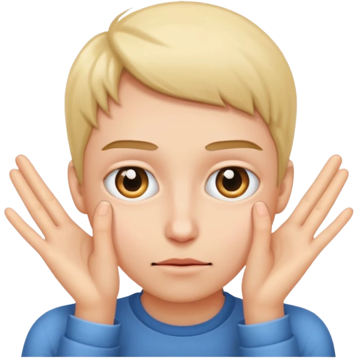 Peeking eyes through fingers emoji