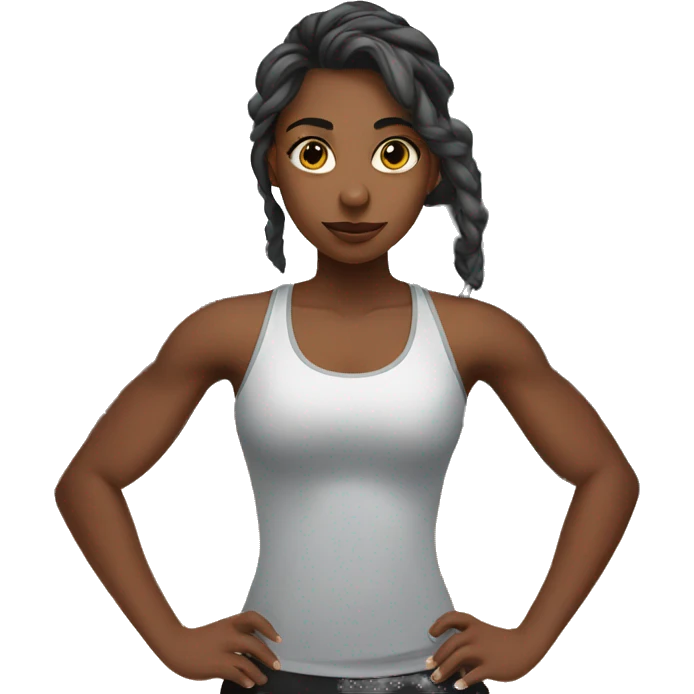 Girl in the gym emoji
