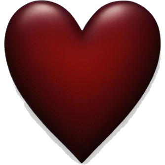 dark red heart emoji