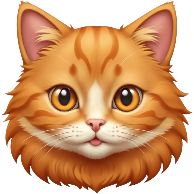 Cute orange tabby cat with big expressive eyes emoji