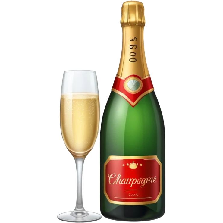 botle champgne RED emoji