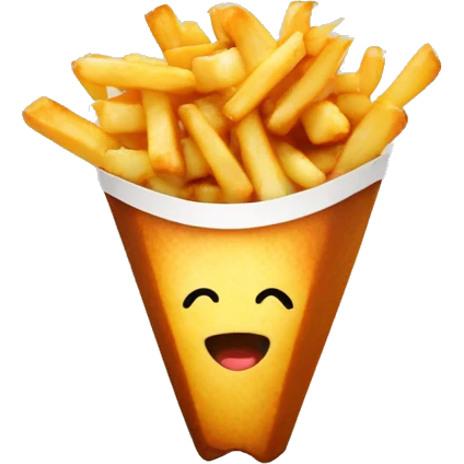 poutine qui mange une poutine emoji