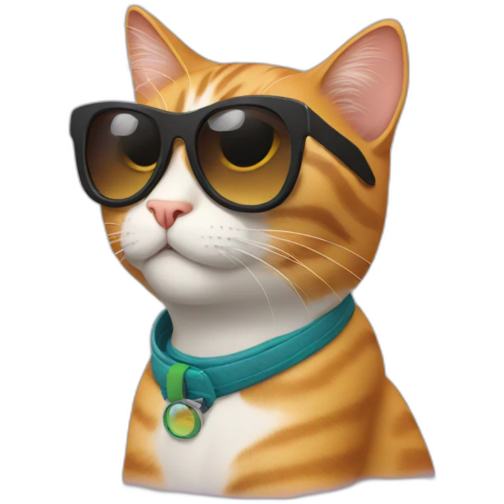 Cat with sunglasses emoji
