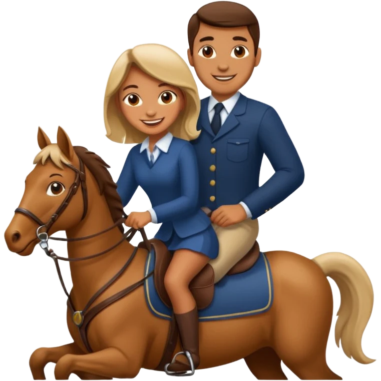 Girl riding a man emoji