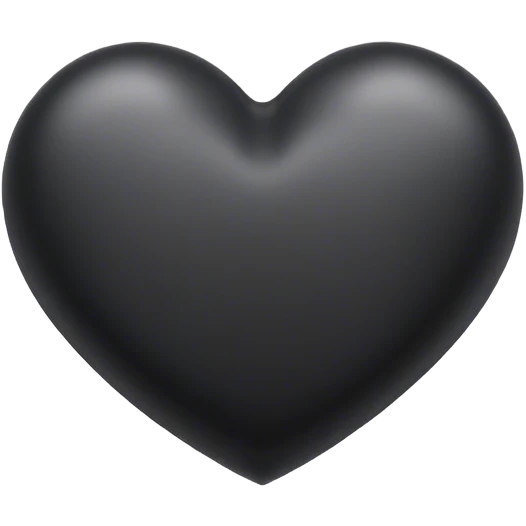 Black heart outline  emoji