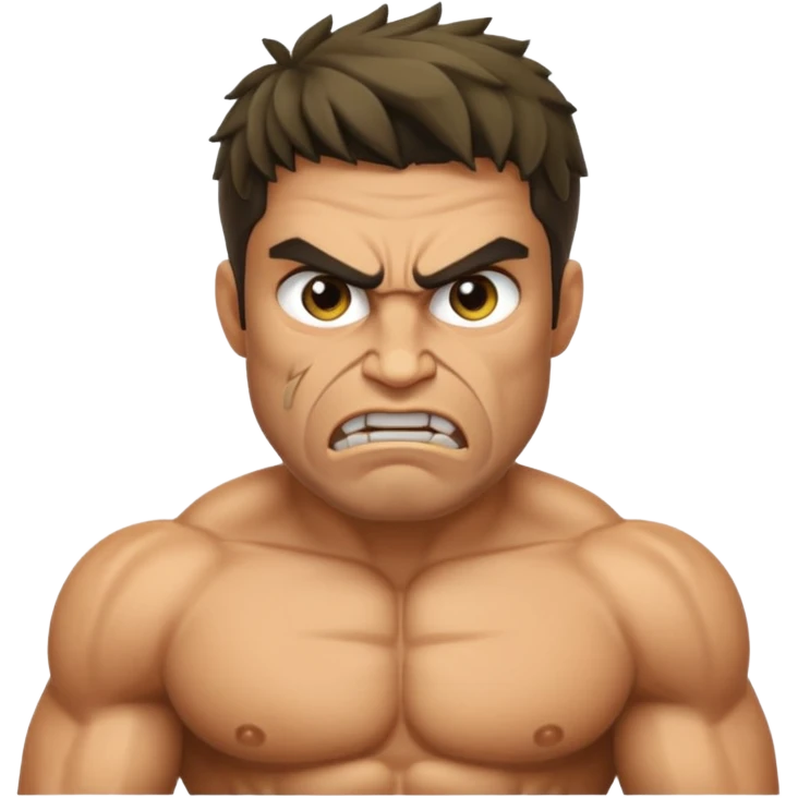 greek god character, anry emoji