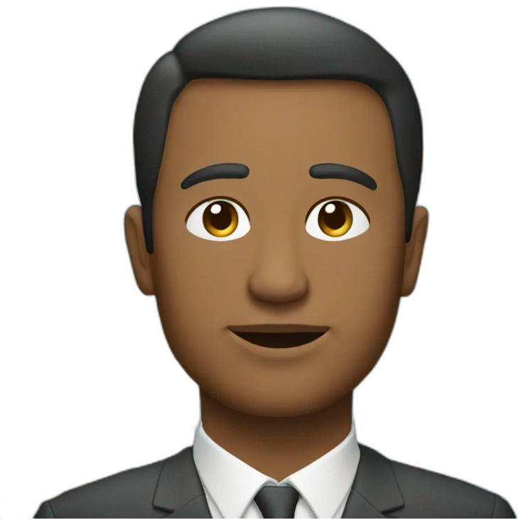 Un homme avec des fleurs  emoji