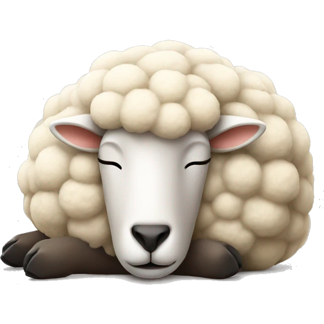 sleeping sheep emoji