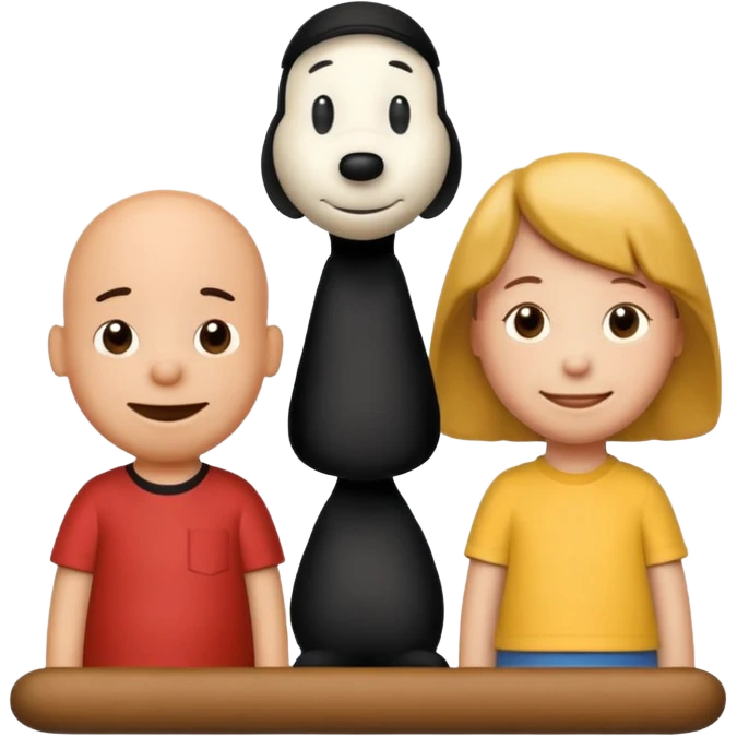 snoopy with woodstock and charlie brown emoji