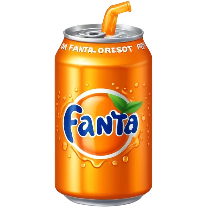 a bright orange Fenta can emoji