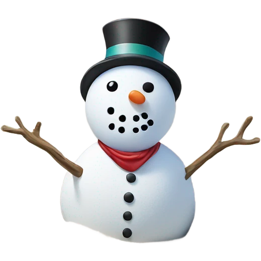 Snowman on the beach emoji