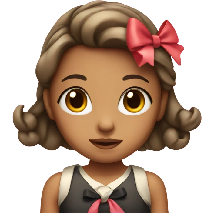 GIRL WITH A BOW emoji