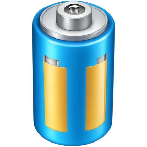 BLUE battery  emoji