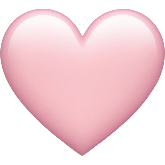 light pink heart emoji