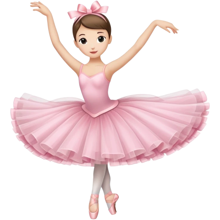 A coffee cup with arms and legs wearing a pink ballet tutu in a graceful dance pose emoji