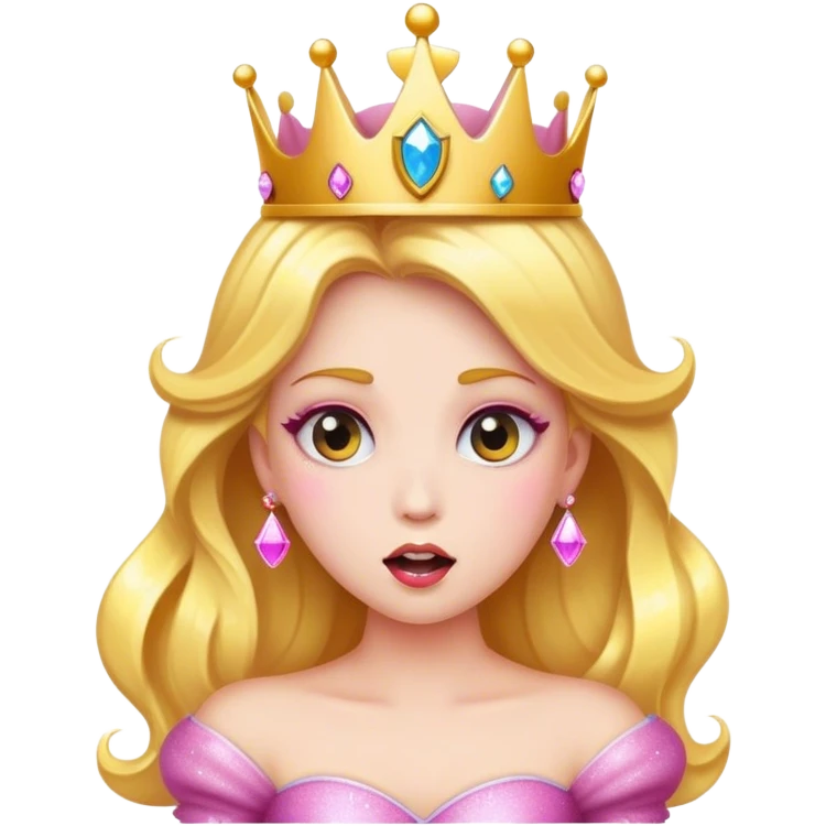 Princess Blowing Glitter with an Alarm Siren Emoji  emoji