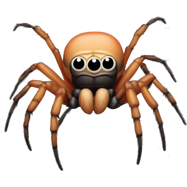 Jumping spider with muscle arms emoji