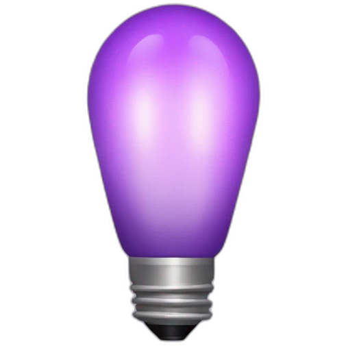 Purple lighiting emoji