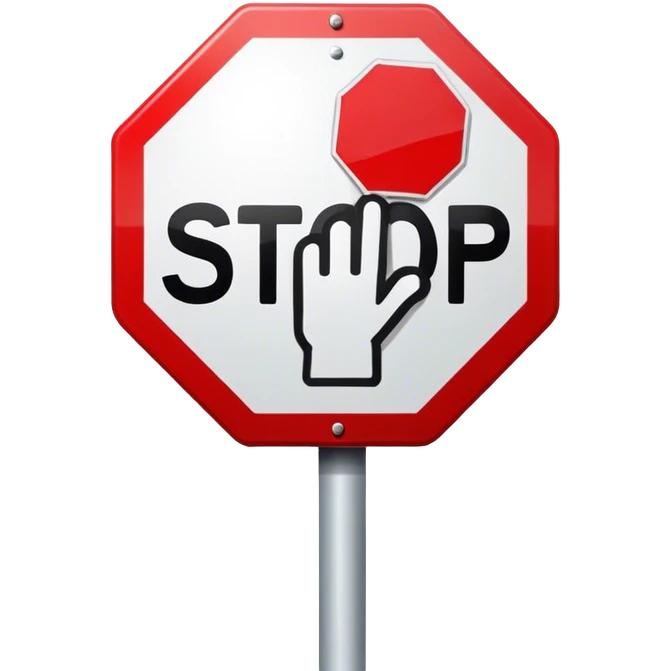 Stop sign emoji