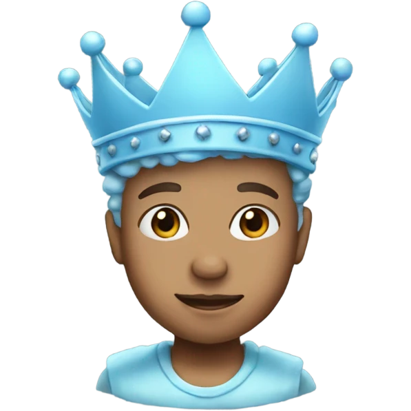 babyblue crown emoji