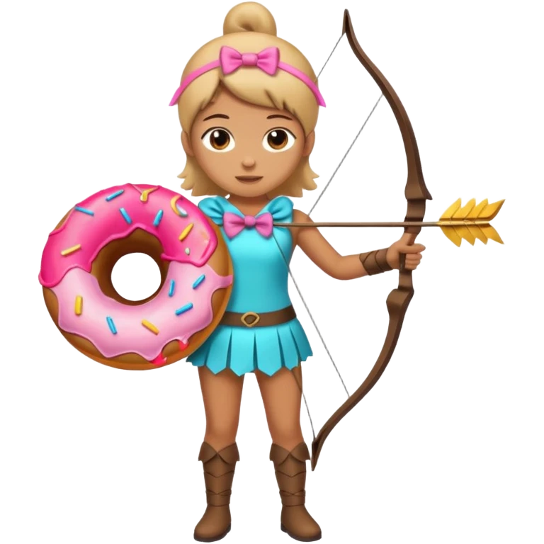 Donut Archer full body the bow is donut  emoji