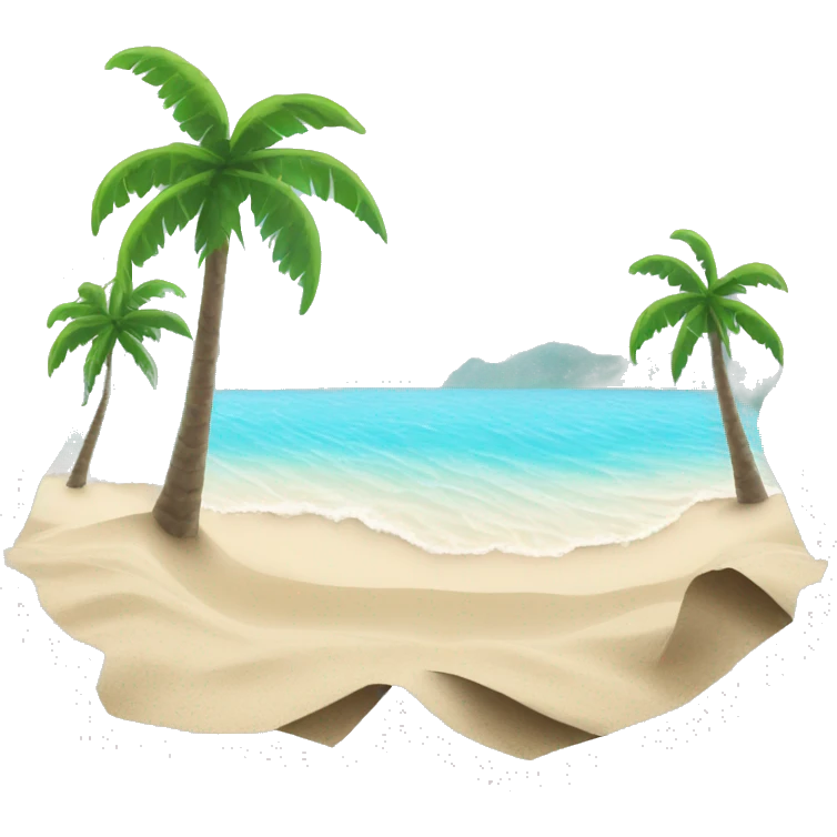 newspaper beach white sand emoji