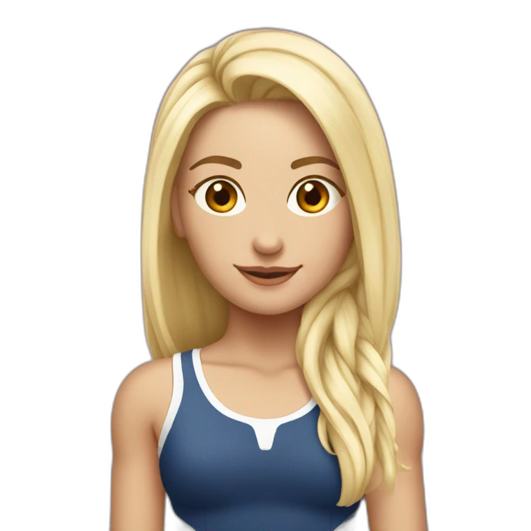 Palestra ragazza pesi bionda emoji