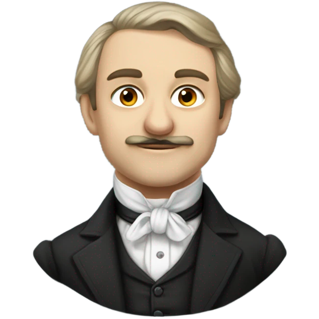 Ivan Kharitonenko in a 19th century suit emoji