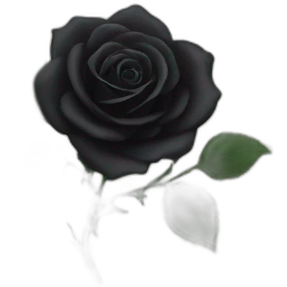 black rose and stars emoji