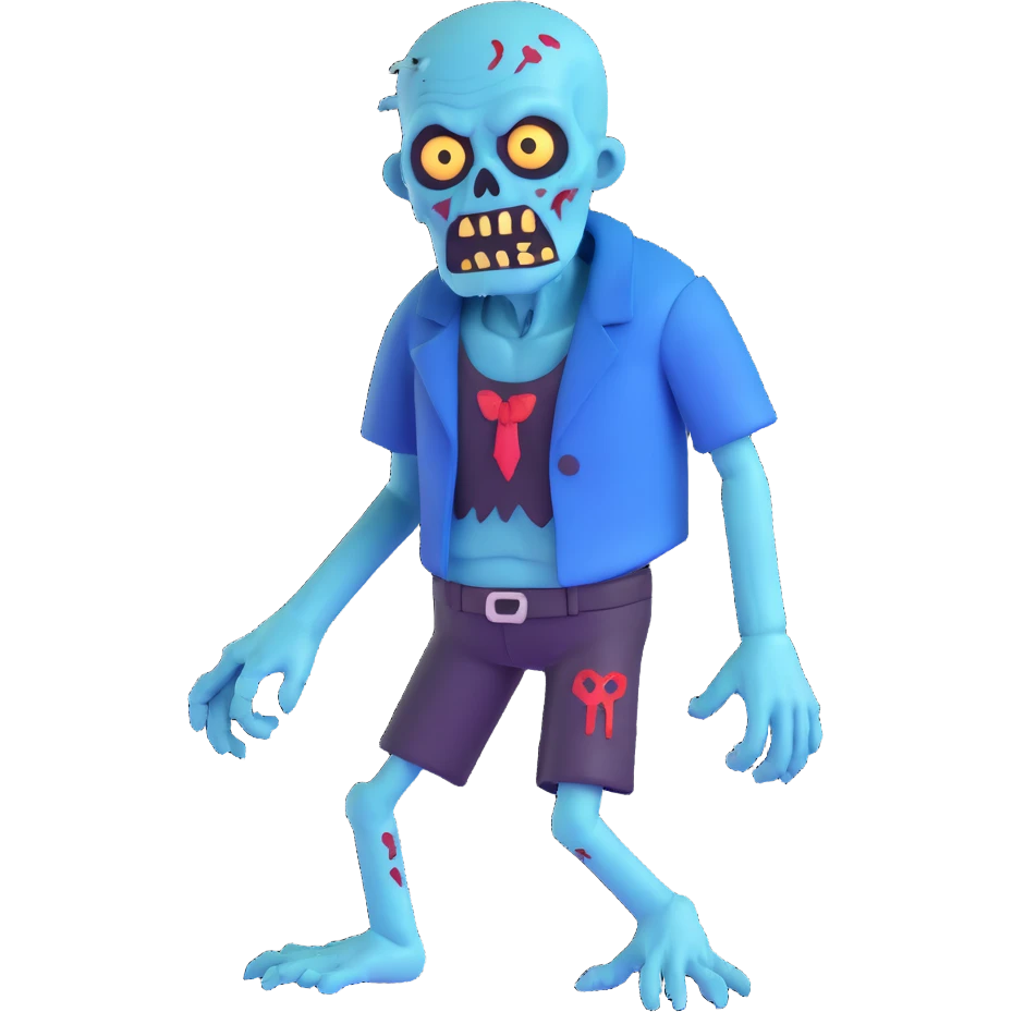 blue zombie emoji