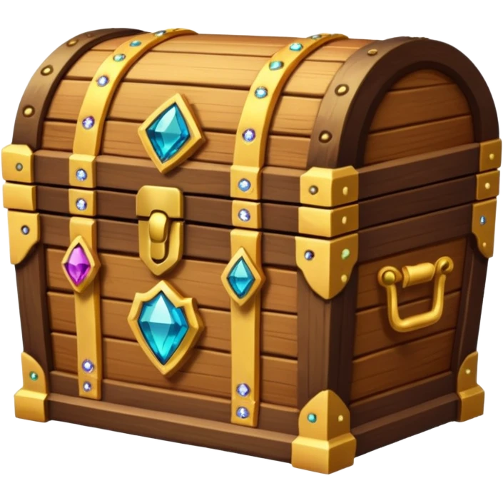 treasure chest with gems in it emoji