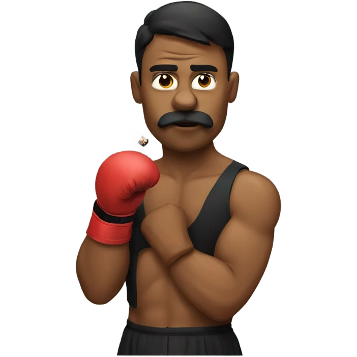 Boxer smoking  emoji