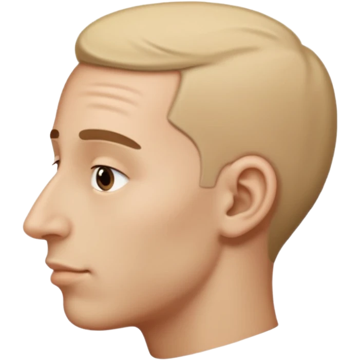  big nose, side view emoji