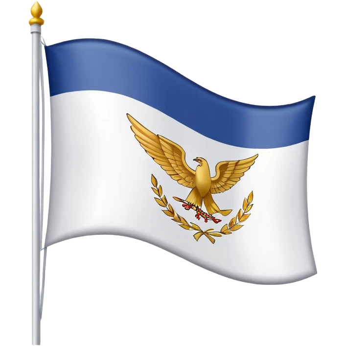 a white waving flag with the word 'Victory' on it. emoji