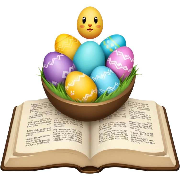 Easter themed singular Bible emoji