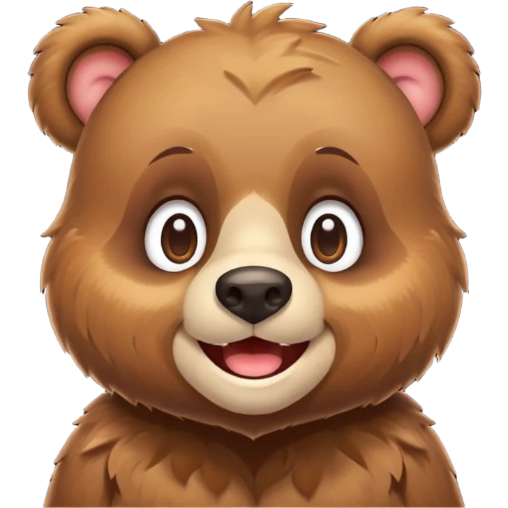 Bear smiling emoji