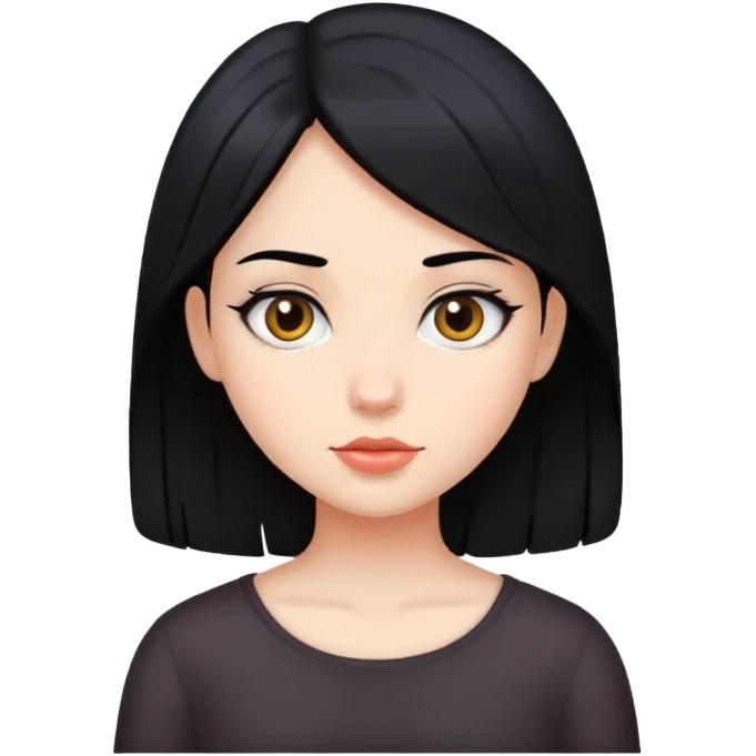 balck hair girl emoji